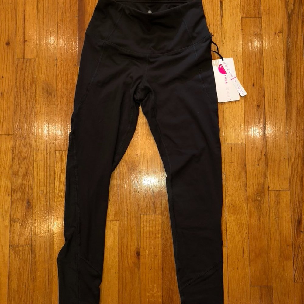 Yogalicious Olive/Grey Ankle Tight Leggings Mesh